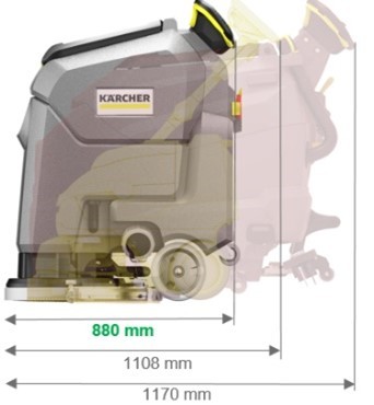 BD 43/40 C Bp Classic 静音手推式走道洗地机
